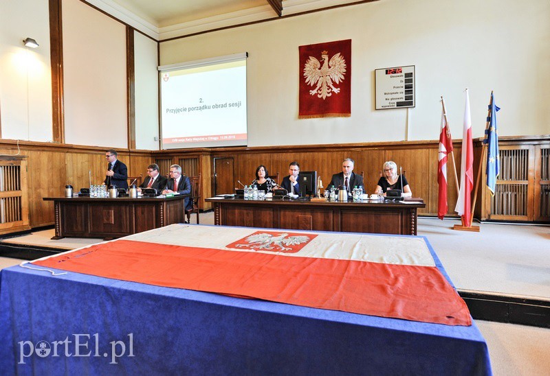 Elbląg, Flaga pochodzi z 1932 r. Elbląg, Flaga pochodzi z 1932 r.