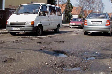 Elbląg, Ul. Beniowskiego wygląda jakby została zbombardowana