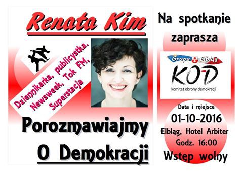 Elbląg, Spotkanie z Renatą Kim