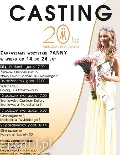 Elbląg, Weź udział w castingu Miss Ziemi Elbląskiej 2017 Elbląg, Weź udział w castingu Miss Ziemi Elbląskiej 2017