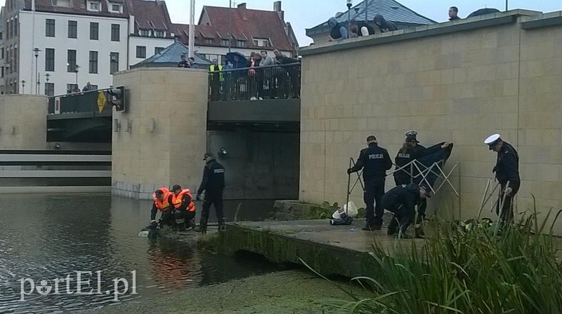 Elbląg, Zwłoki mężczyzny przy moście Elbląg, Zwłoki mężczyzny przy moście