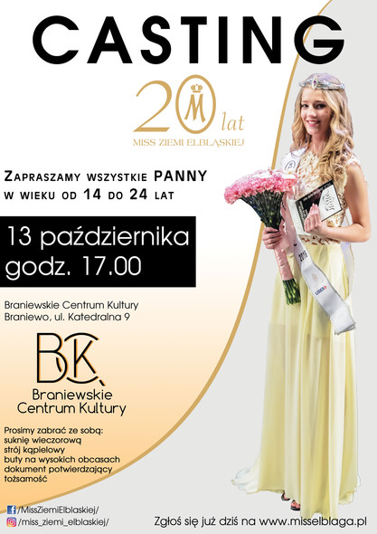 Elbląg, Casting Miss Ziemi Elbląskiej w Braniewie