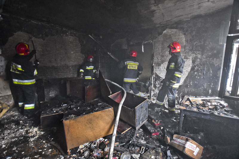 Elbląg, Pożar na Czerniakowskiej Elbląg, Pożar na Czerniakowskiej