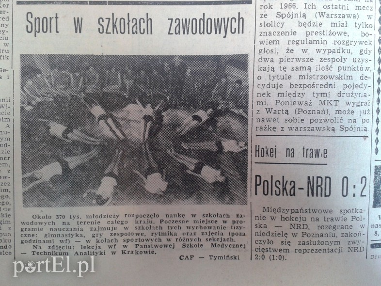 Elbląg, Sport w szkołach zawodowych Elbląg, Sport w szkołach zawodowych