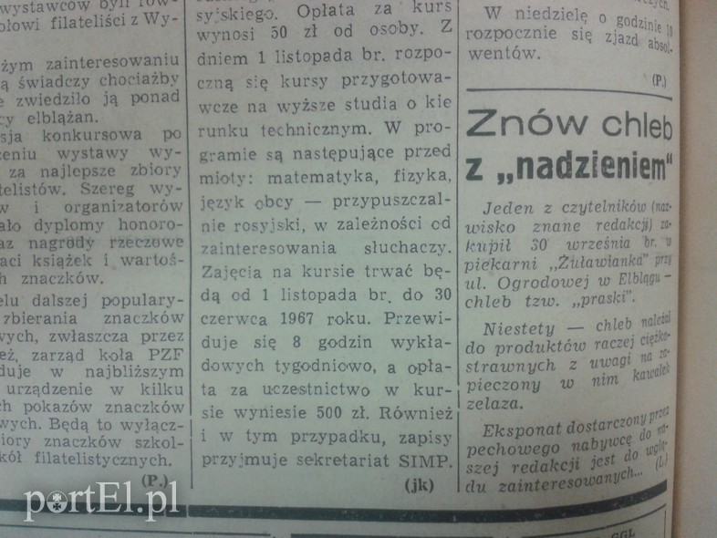 Elbląg, Znów chleb z nadzieniem Elbląg, Znów chleb z nadzieniem