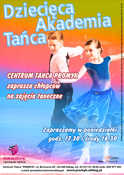 Elbląg, Dziecięca Akademia Tańca dla chłopców Elbląg, Dziecięca Akademia Tańca dla chłopców