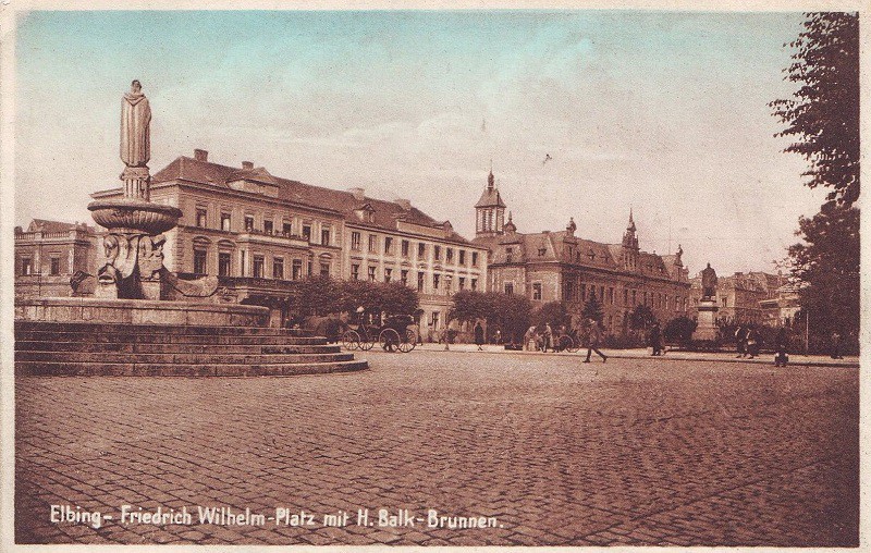 Elbląg, Plac Fryderyka Wilhelma, dziś plac Słowiański Elbląg, Plac Fryderyka Wilhelma, dziś plac Słowiański