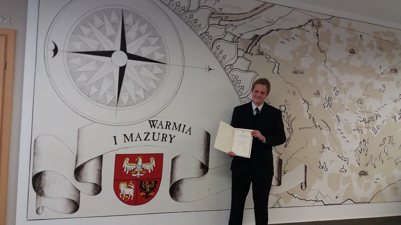 Elbląg, Uczeń ZSTI stypendystą Prezesa Rady Ministrów Elbląg, Uczeń ZSTI stypendystą Prezesa Rady Ministrów