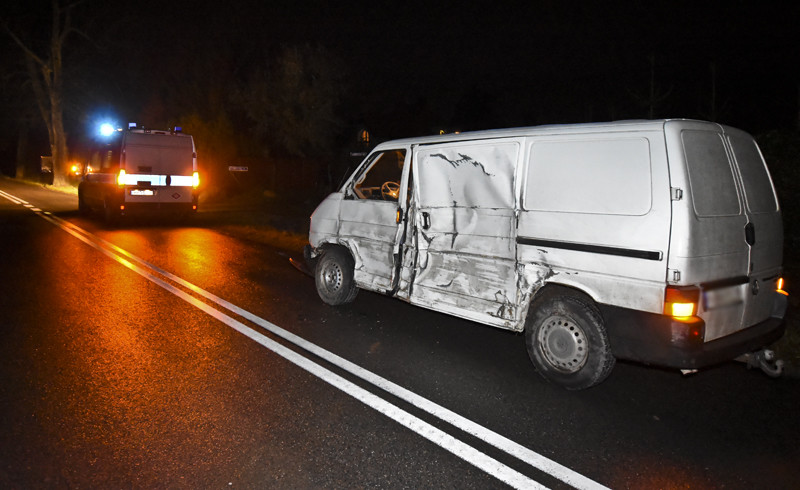 Elbląg, Wypadł z drogi i otarł się o dwa drzewa