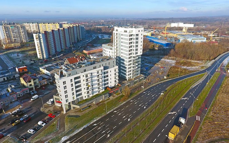 Brama na Modrzewinę z lotu ptaka Brama na Modrzewinę z lotu ptaka