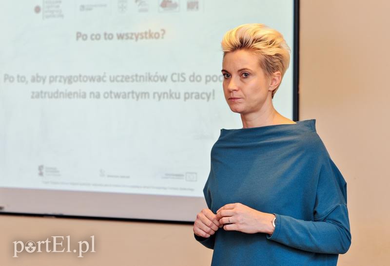 Elbląg, Małgorzata Woźna, szefowa Centrum Integracji Społecznej, mówiła o projekcie