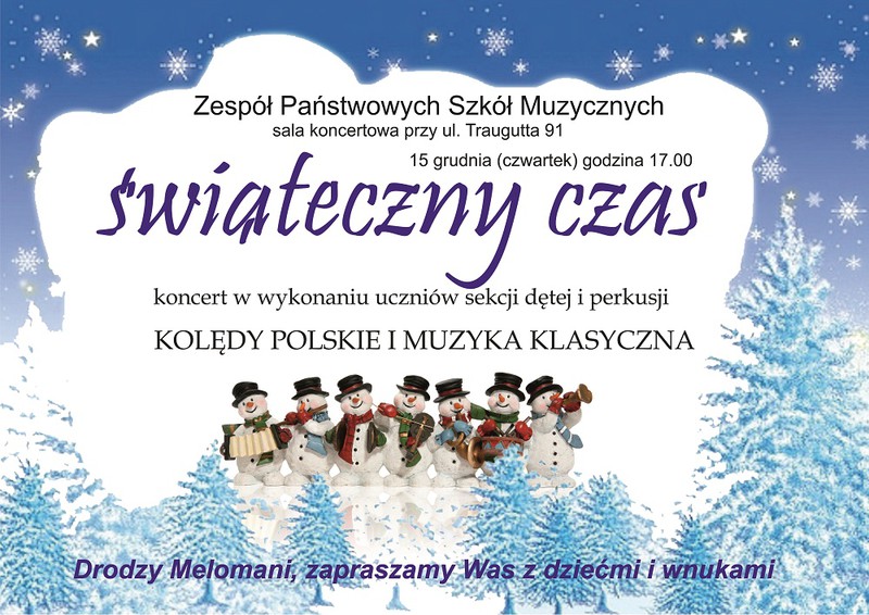 Elbląg, Świąteczny koncert w szkole muzycznej