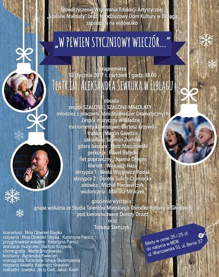 Elbląg, To będzie wyjątkowy, styczniowy wieczór