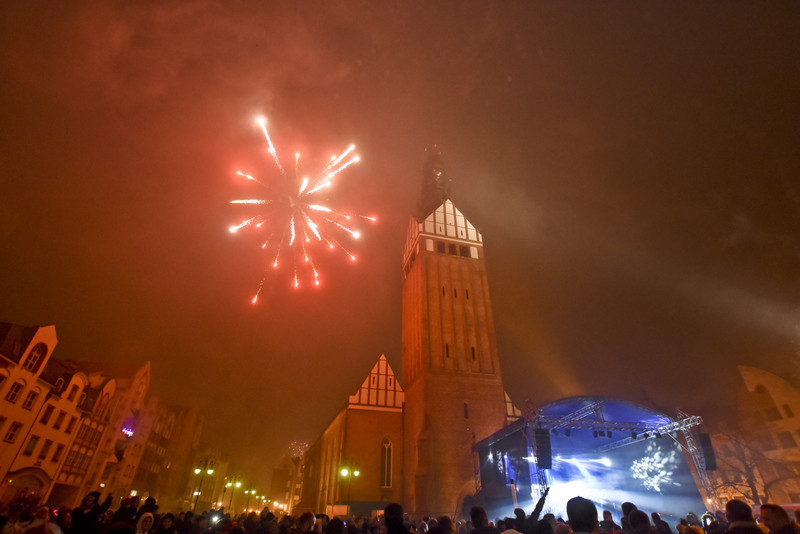 Elbląg, Elblążanie powitali 2017 rok Elbląg, Elblążanie powitali 2017 rok