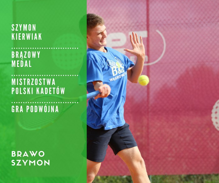 Elbląg, Brązowy medal Szymona! (tenis)