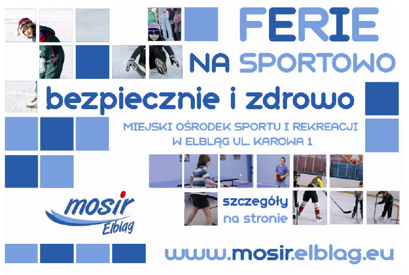 Elbląg, MOSiR zaprasza na sportowe ferie