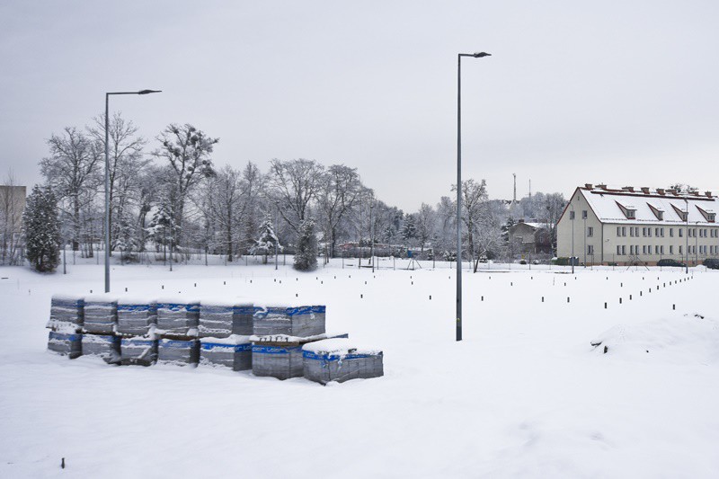 Elbląg, Tor przy ul. Agrykola przykryła gruba warstwa śniegu