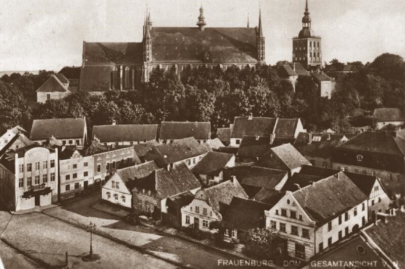 Elbląg, Zdjęcie panoramy Fromborka przed wojną Elbląg, Zdjęcie panoramy Fromborka przed wojną