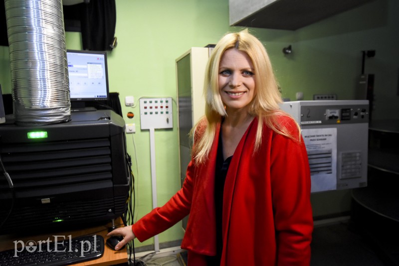 Elbląg, Maria Sadowska osobiście włączyła projekcję filmu w Kinie Światowid Elbląg, Maria Sadowska osobiście włączyła projekcję filmu w Kinie Światowid