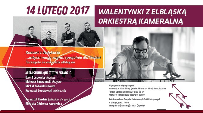 Elbląg, Spędź Walentynki z Elbląską Orkiestrą Kameralną
