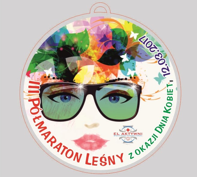 Elbląg, Tak wygląda projekt medalu Półmaratonu Leśnego