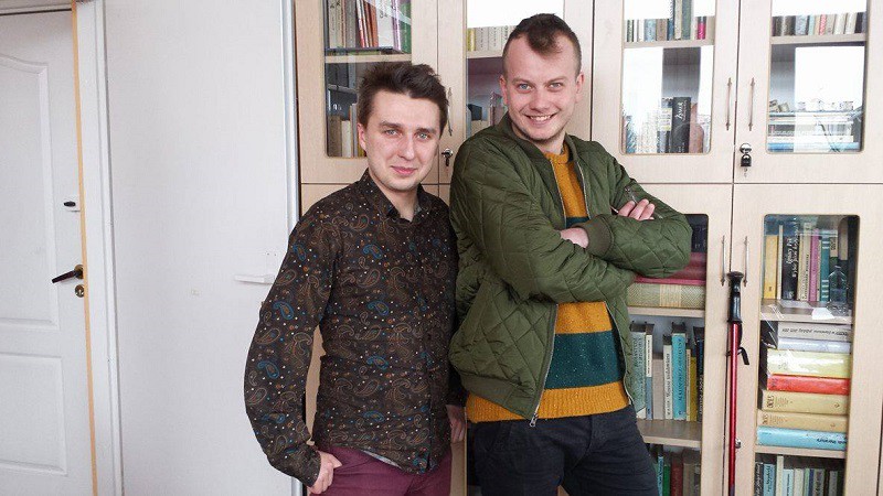 Elbląg, Alan Bochnak i Mikołaj Ostrowski, aktorzy Teatru im. A. Sewruka, Elbląg, Alan Bochnak i Mikołaj Ostrowski, aktorzy Teatru im. A. Sewruka,
