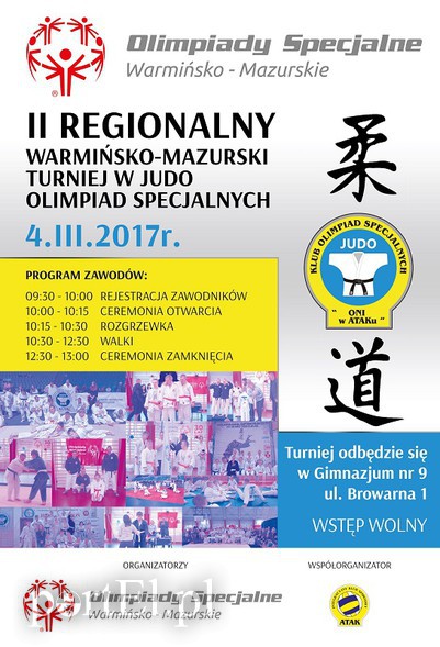 Elbląg, Turniej w Judo Olimpiad Specjalnych już jutro Elbląg, Turniej w Judo Olimpiad Specjalnych już jutro