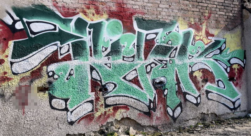 Elbląg, Oto ostatnie "dzieło" grafficiarza, Elbląg, Oto ostatnie "dzieło" grafficiarza,