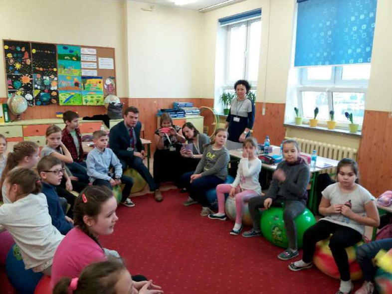 Elbląg, Goście z Wielkiej Brytanii w SP 16 Elbląg, Goście z Wielkiej Brytanii w SP 16
