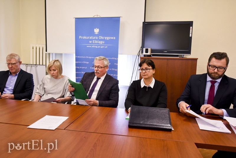 Elbląg, Konferencja prasowa w Prokuraturze Okręgowej w Elblągu