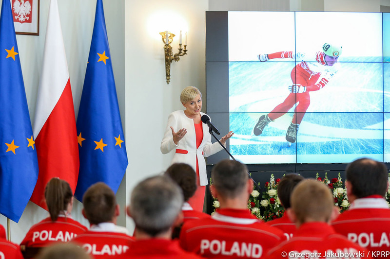 Elbląg, Olimpijczycy byli gośćmi Pierwszej Damy