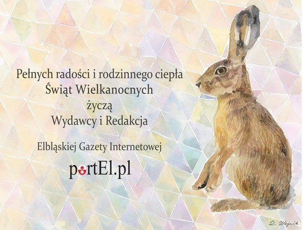 Zajączek autorstwa elbląskiej malarki Margarity Wójcik Zajączek autorstwa elbląskiej malarki Margarity Wójcik
