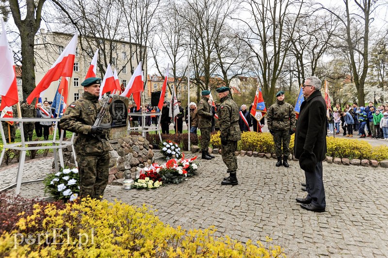 Elbląg, Uroczystości rocznicowe odbyły się przed obeliskiem w Parku Traugutta