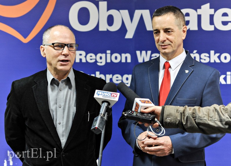 Elbląg, Leszek Kotyński (po lewej) i Jerzy Wcisła Elbląg, Leszek Kotyński (po lewej) i Jerzy Wcisła