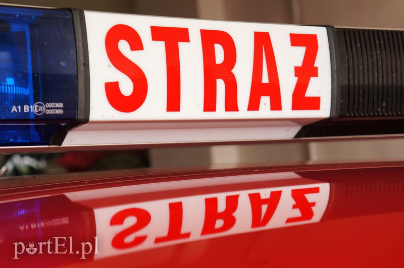 Elbląg, Pożar w Dąbrowie, płonęło składowisko opon Elbląg, Pożar w Dąbrowie, płonęło składowisko opon