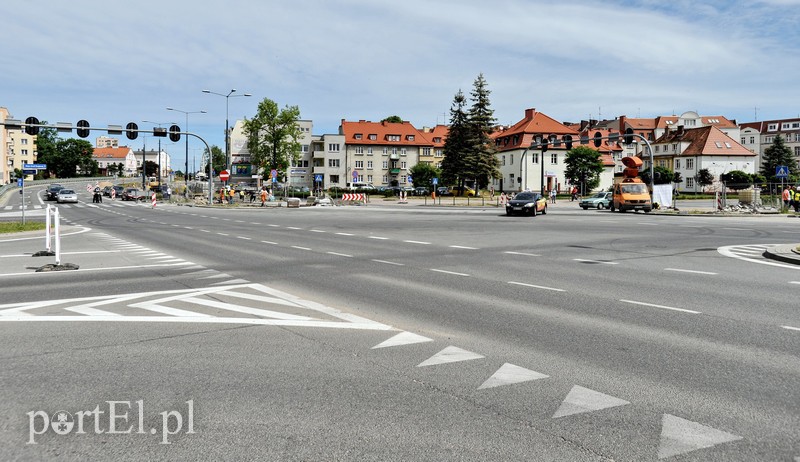 Elbląg, Na tym skrzyżowaniu ruch odbywa się już bez zakłóceń Elbląg, Na tym skrzyżowaniu ruch odbywa się już bez zakłóceń