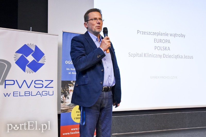 Elbląg, O tym, jak ważna jest transplantologia, a szczególnie przeszczep wątroby mówił dr Marek Pacholczyk ze Szpitala Klinicznego Dzieciątka Jezus w Warszawie Elbląg, O tym, jak ważna jest transplantologia, a szczególnie przeszczep wątroby mówił dr Marek Pacholczyk ze Szpitala Klinicznego Dzieciątka Jezus w Warszawie