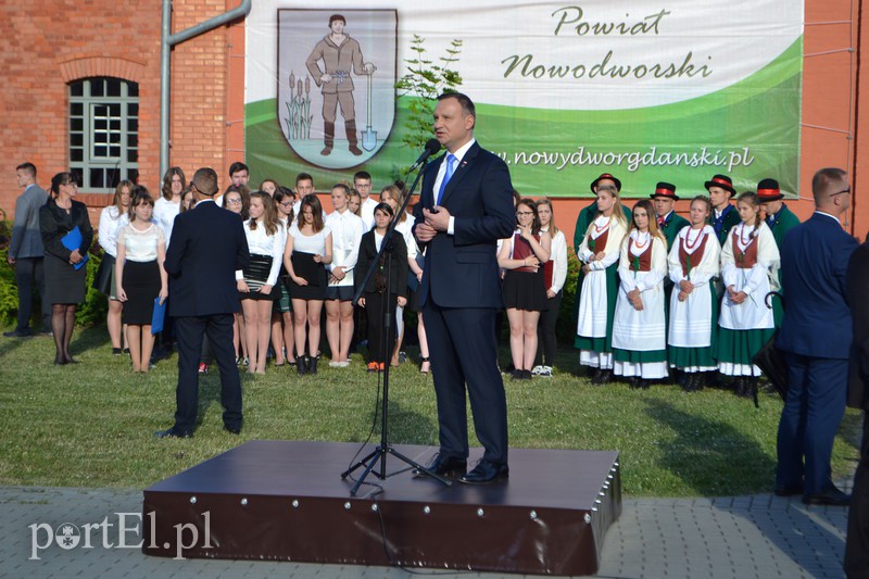 Elbląg, Dziś prezydent RP Andrzej Duda odwiedził Nowy Dwór Gdański