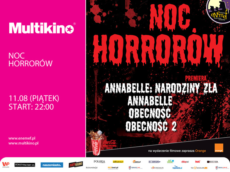 Elbląg, ENEMEF: Noc Horrorów w Multikinie