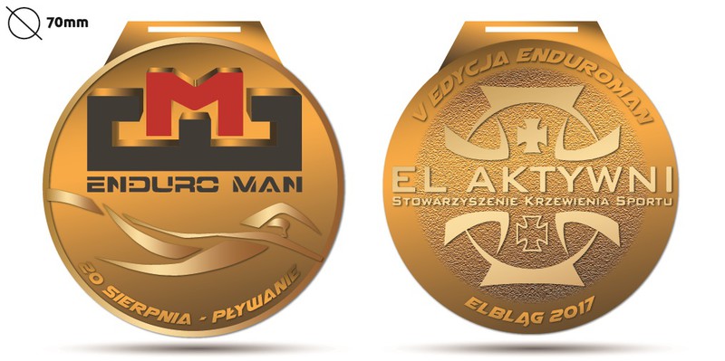 Elbląg, Na wszystkich, którzy ukończą konkurencje Enduroman będzie czekał medal. Dla każdej konkurencji oddzielny Elbląg, Na wszystkich, którzy ukończą konkurencje Enduroman będzie czekał medal. Dla każdej konkurencji oddzielny