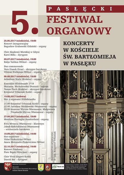 Koncert organowo-kameralny w kościele św. Bartłomieja w Pasłęku