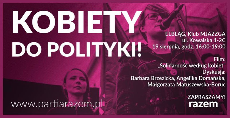 Elbląg, Porozmawiajmy o kobietach w polityce