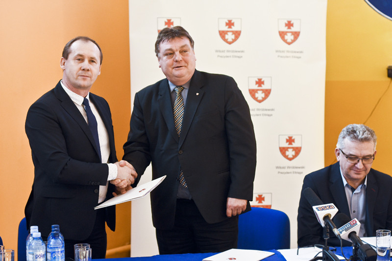 Elbląg, Deweloper Włodzimierz Powązka i prezydent Witold Wróblewski Elbląg, Deweloper Włodzimierz Powązka i prezydent Witold Wróblewski