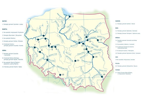 Elbląg, Mapa inwestycji mostowych, które ma dofinansować rząd (Źródło: Ministerstwo Inwestycji i Rozwoju )