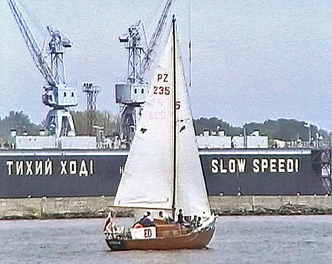 Elbląg, Jacht Misia II w Bałtijsku w 1996 roku Elbląg, Jacht Misia II w Bałtijsku w 1996 roku