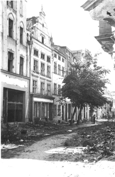 Elbląg, Wigilijna - Ulica Wigilijna, ok. 1946 r., fot archiwum MAH