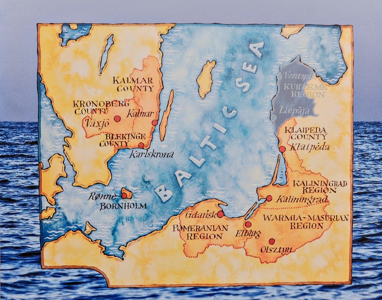Elbląg, Taki zasięg ma Euroregion Bałtyk