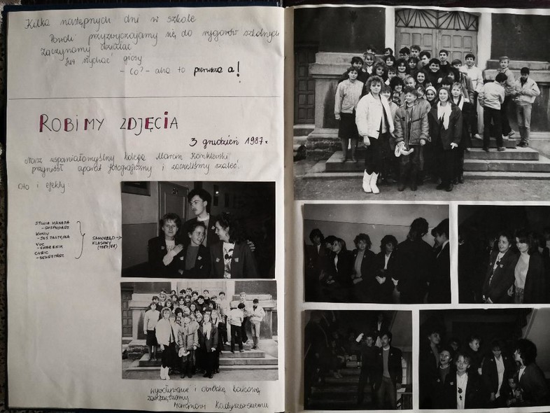 Elbląg, Kronika klasy I A z grudnia 1987 roku Elbląg, Kronika klasy I A z grudnia 1987 roku