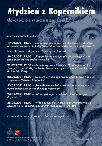 Elbląg, Program Tygodnia z Kopernikiem Elbląg, Program Tygodnia z Kopernikiem