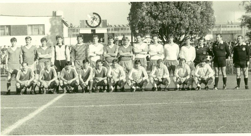 Elbląg, Przed meczem 1/16 Pucharu Polski, rok 1986 Elbląg, Przed meczem 1/16 Pucharu Polski, rok 1986